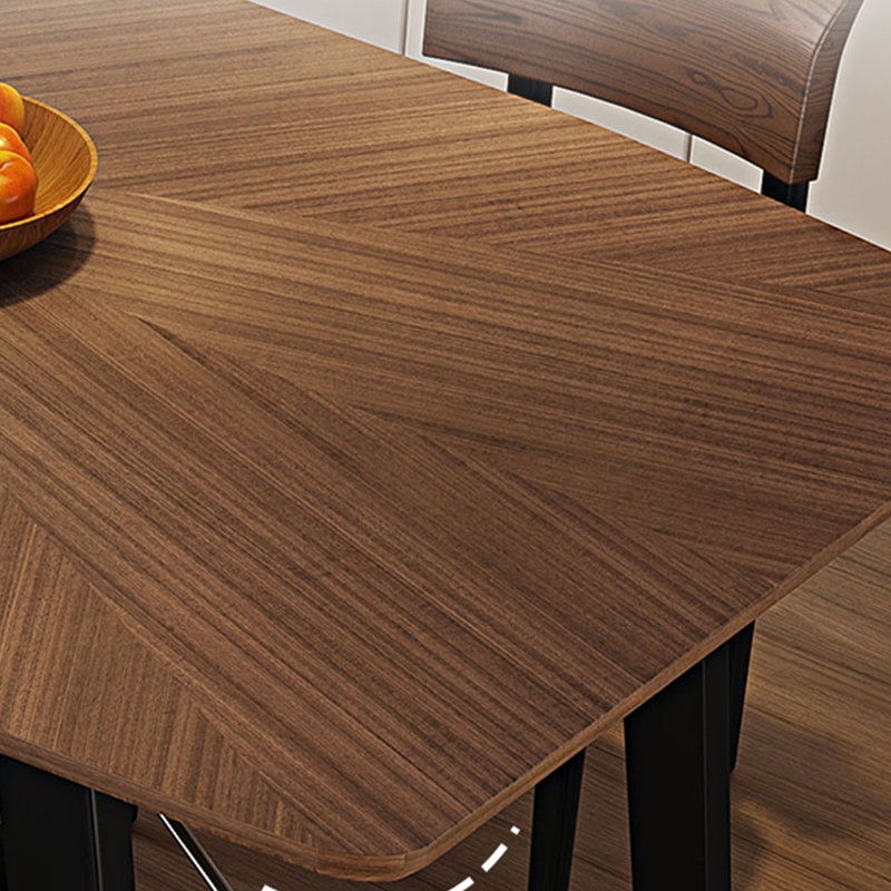 Durable Solid Wood Slate Dining Table Sets., 29.53"H x 70.87"L x 35.43"W
