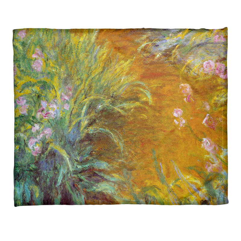 Jeté polaire « Path through the irises »