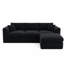 Canapé modulaire compressé compressé, sans outil, sans assemblage, canapé sans cadre librement combinable, mousse chenille haute densité sans ressorts, repose-pieds inclus pour le salon de la chambre à coucher