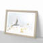 Great Egret Bird in Flight in Abstract - Picture Frame Painting Print-55735700-55735698