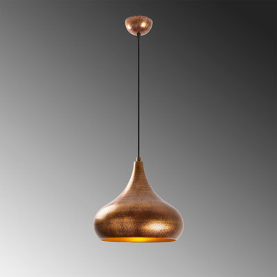 1 - Light Gold Single Pendant