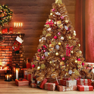 Arbre de Noël artificiel épinette 7,5 pi - support inclus