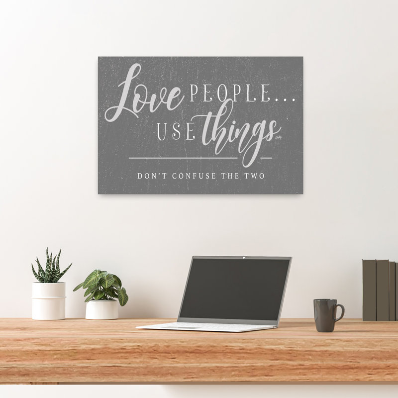 «Love People», art contemporain abstrait, H 24 po x l 16 po