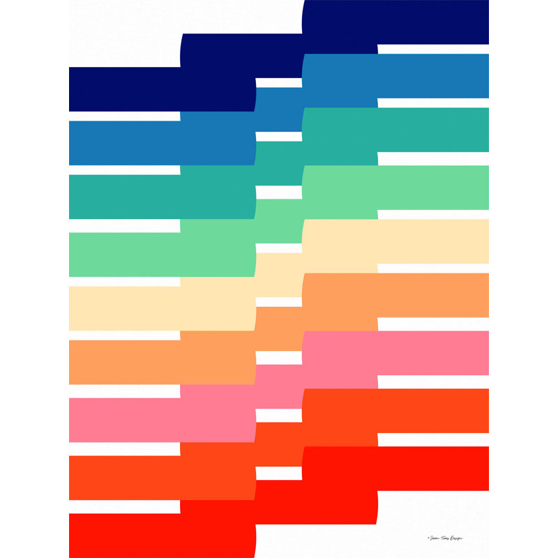 Modern Geometric I - reproduction d'art sur toile tendue, H 16 po x l 12 po