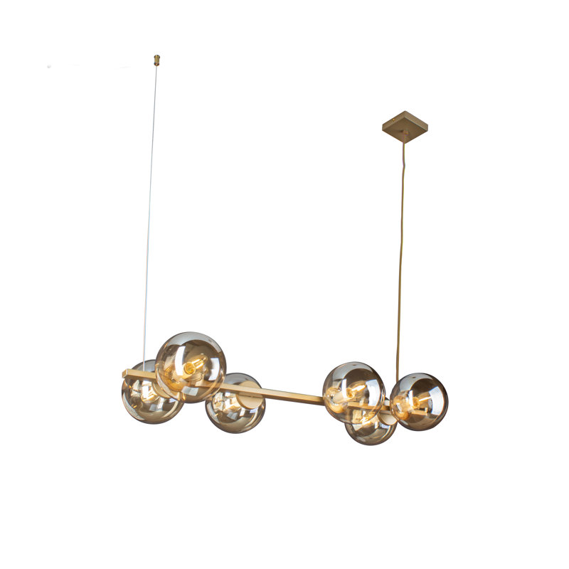 Fenham 6 - Light Kitchen Island Pendant, Gold, Gold