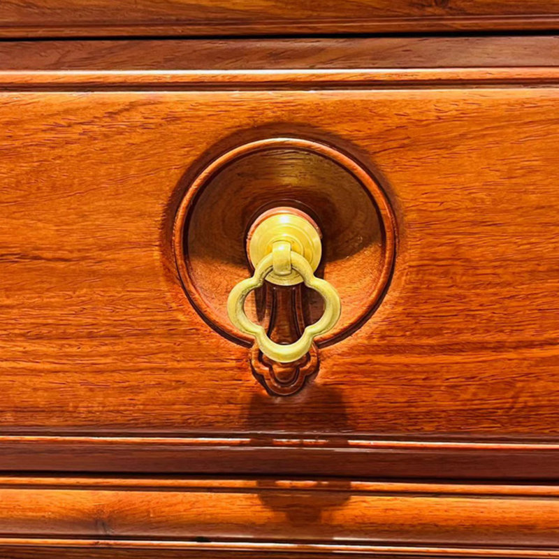 Commode d'appoint moderne en bois massif avec rangement en bois massif