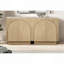 Buffet de buffet, armoire de rangement en bois de salon avec portes arquées, armoire de rangement en chêne pour la cuisine ou le salon
