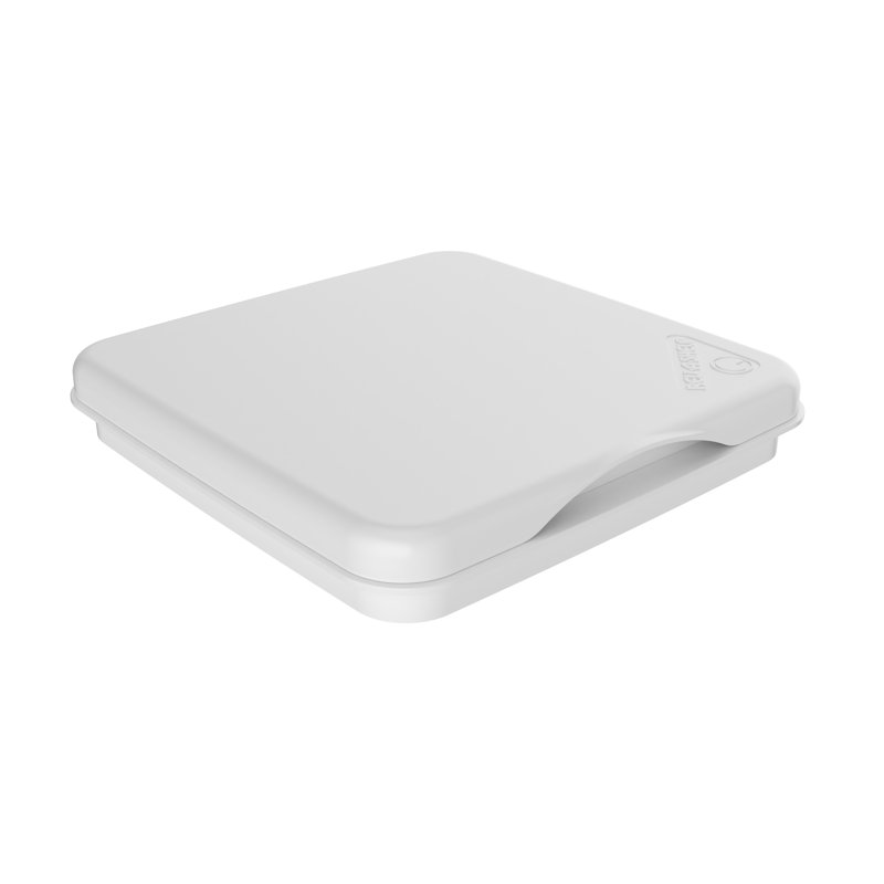 Couvercle bidirectionnel en polymère blanc pour Rev-A-Shelf® 27 pte Contenants à déchets, Blanc