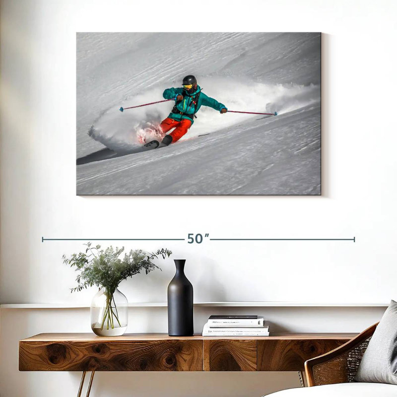 Gastein Snow Skier, H 26 po x l 39 po