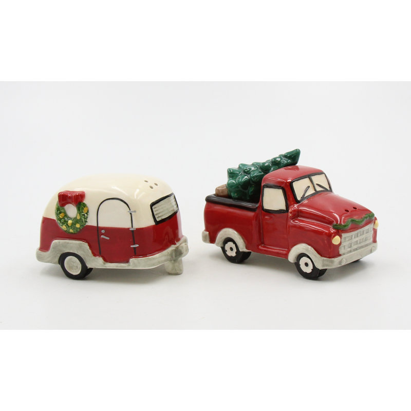 Salière et poivrière Christmas Camper Trailer