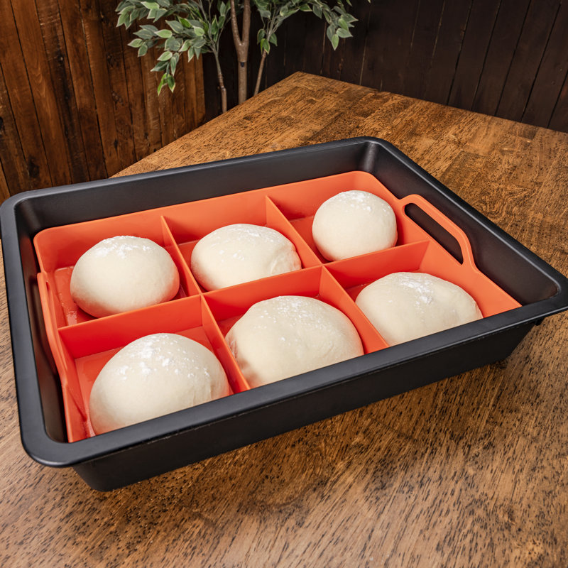 Black Plastic Pizza Dough Proofing Kit with Lid