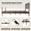 Très grande base de lit plateforme avec tête et pied de lit, pieds en métal avec lattes robustes en bois massif, assemblage facile, pas de sommier tapissier, finition anti-bruit et antidérapante, finition noyer-1080634210-1080634213