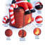 180cm Christmas Inflatable Santa Sitting on Chimney, Lighted Outdoor Yard Decoration with Built-In Fan