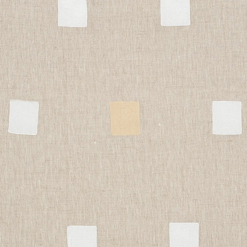 Schumacher x Caroline Z Hurley Inkwell Hand Block Fabric, Natural