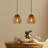7.09 in. 2 Pack Boho Mini Rattan Pendant Light-1953159684