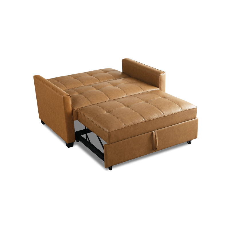 Hatay 2 Seater Faux Leather Sofa Bed