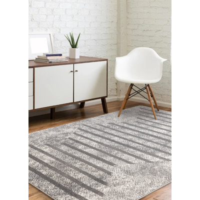 Tapis géométrique rectangulaire en polypropylène tissé à la machine Wum