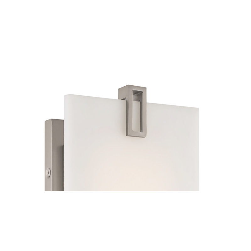 Steel LED Flush Mounted Sconce, 19" H x 6" W x 3.25" D