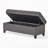 Rhya Storage Bench, 50 Inch Button Tufted Plush Seat, Soft Gray Fabric-121481603