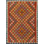 Tapis de vestibule multicolore Kilim
