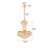 Antione 6 - Light Glass Empire Chandelier-32478646-32478644