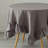 One Allium Way® 100% Pure Linen Washable Tablecloth With Ruffle Trim, 60" X 80" Rectangle Natural-301953572-301953568
