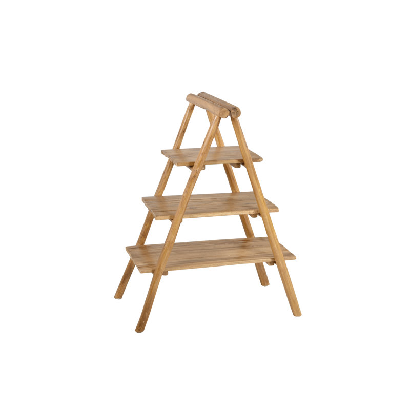 Kyliemarie 103 cm H x 75 cm W Solid Wood Ladder Bookcase