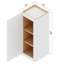 12" W x 30" H Soft White Shaker Ready-to-Assemble Wall Cabinet with Solid Wood Doors
