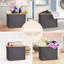 Fabric and Bamboo Laundry Hamper