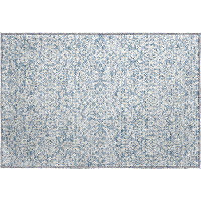 Premium Machine Washable Prisco Denim Rug