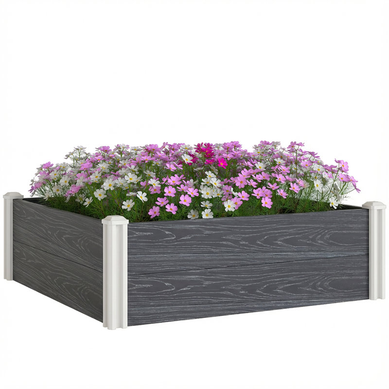 Raised Garden Bed, 33cm H x 102cm W x 102cm D