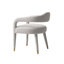 Fauteuil de salle à manger rembourré argenté Aspen-1776213630