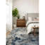 Tapis intérieur / extérieur en mosaïque de pierre bleue / beige 8 pi x 11 pi (7 pi 9 po x 10 pi 8 po) de Joni-1330939217