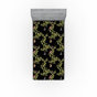 Noir, vert pomme / floral