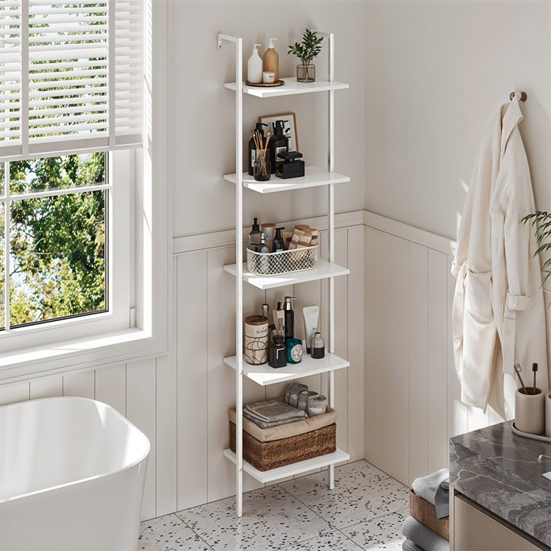 5-Tier Ladder Shelf for Bathroom