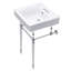 Edwardian Ceramic Rectangular 20" Console Bathroom Sink-50890481