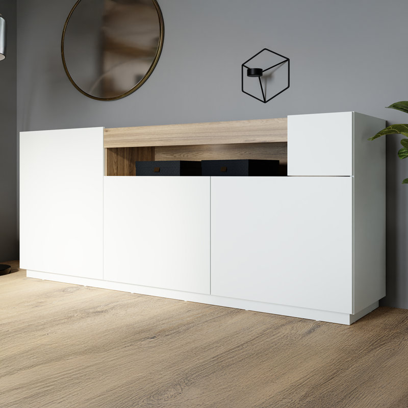 LEWISVILLE Accent Chest, White/Natural
