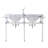 Ellie 33" Tall Stone Oval Console Bathroom Vanity with Faucet and Overflow-713961225