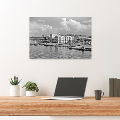 «1930s 1940S View from The Bay Havana Cuba, art urbain rétro rétro classique, art mural