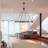 48" Dimmable Round Glass Shade Chandelier-111203649