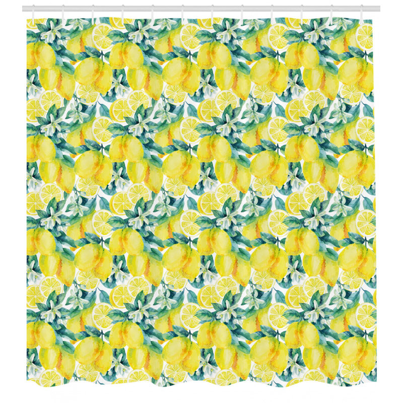 Shower Curtain with Hooks Included, 70" H x 69" W