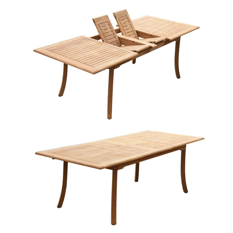 Idora Outdoor 11 - Piece Teak Dining Set, 8, 30.5" H x 117" L x 40" W