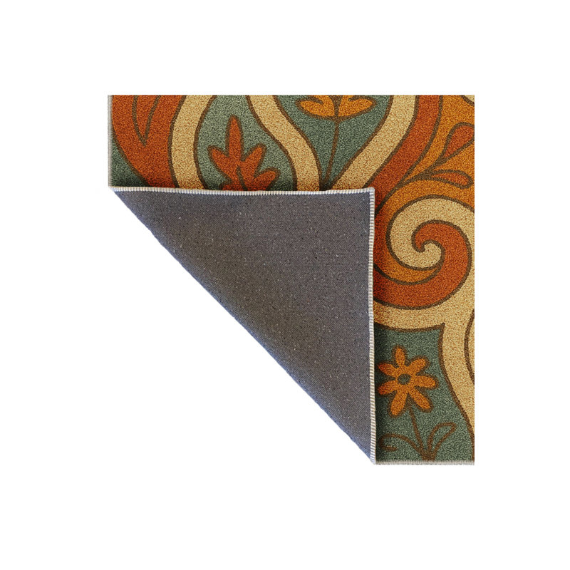Tapis gris tissé traditionnel Mosso, 3'3" x 4'11"