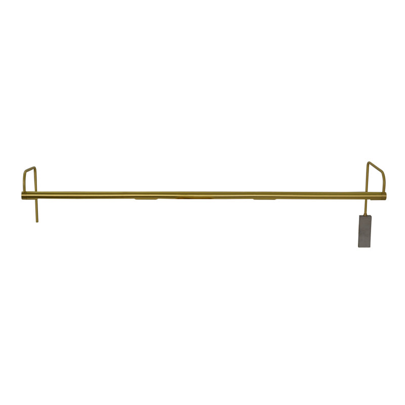 Slim Line 1-Light Frame Mounted Picture Light, Satin Brass