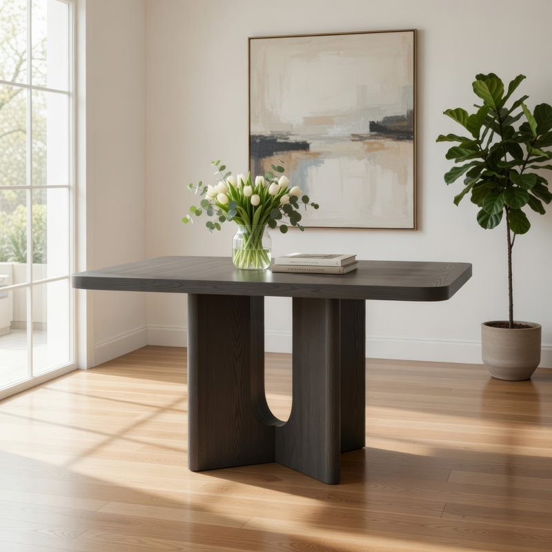 Table de salle à manger Zoko, Gris cendré