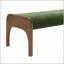 Banc long en tissu d'ameublement en chenille 50,25 pouces, doux et durable avec des pieds en bois massif pour les espaces de vie modernes-2004922192-2004922194