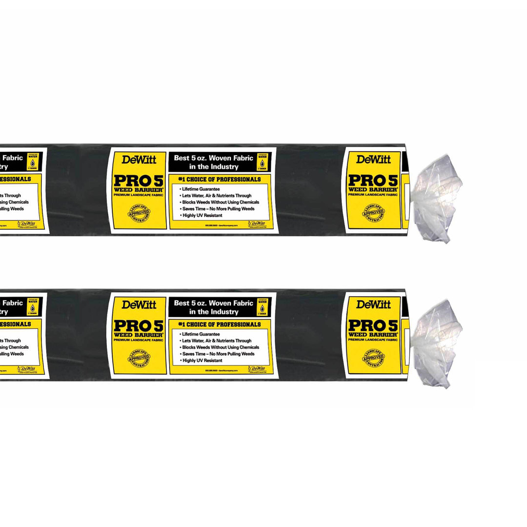 Dewitt Commercial and Home Garden Landscape Weed Block Barrier (Set of 2) Dewitt Size: 5' x 250'
