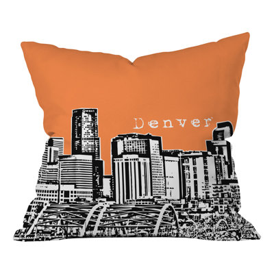 Bird Ave Denver Throw Pillow