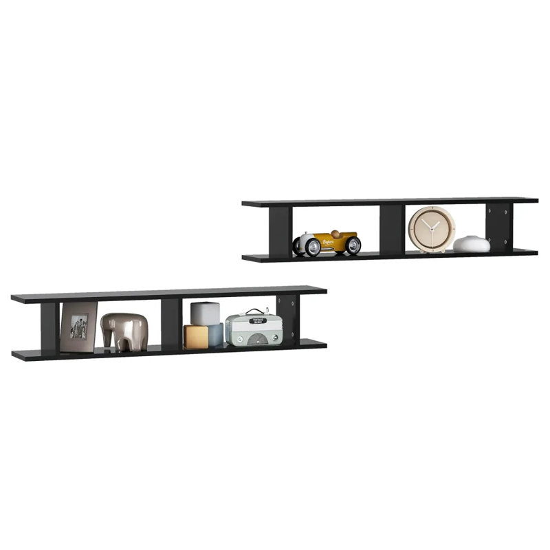 Averyonna 2 Piece, 20cm H x 105cm W x 18cm D, Black