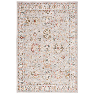 Tapis oriental gris en polyester Azel